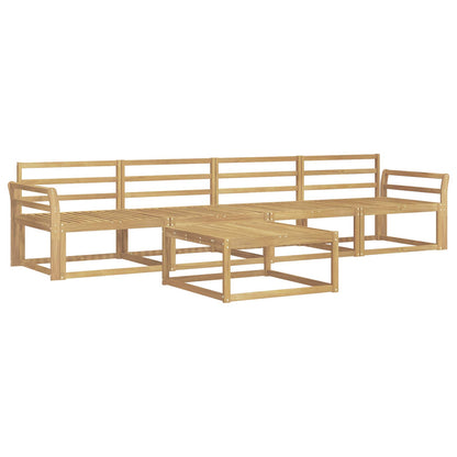 Outdoor Sofa Set 5 pcs White 79 x 79 x 37 cm Solid Acacia Wood