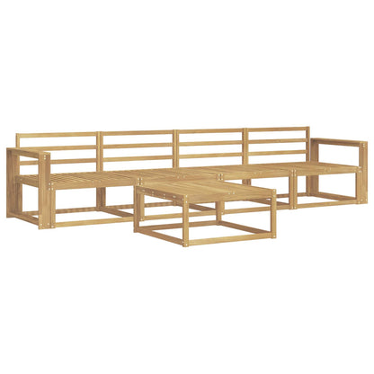 Outdoor Sofa Set 5 pcs White 79 x 79 x 37 cm Solid Acacia Wood