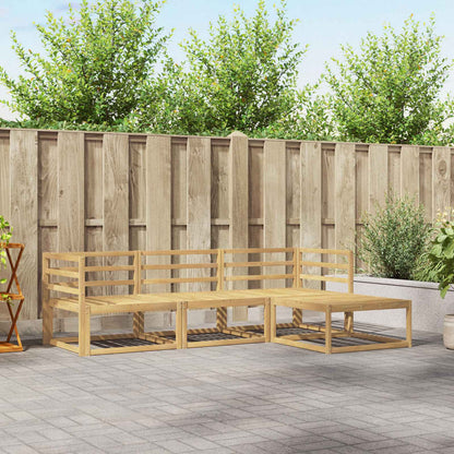 Outdoor Sofa Set 4 pcs White 245.5 x 162.5 x 73 cm