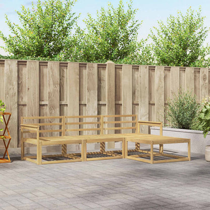 Outdoor Sofa Set 4 pcs White 249.5 x 162.5 x 73 cm