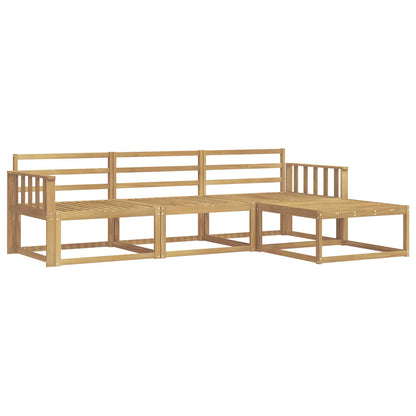 Outdoor Sofa Set 4 pcs White 249.5 x 162.5 x 73 cm