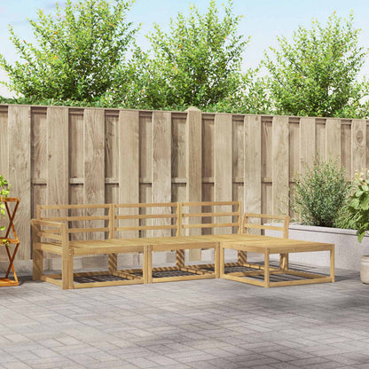 Outdoor Sofa Set 4 pcs White 254 x 162.5 x 73 cm