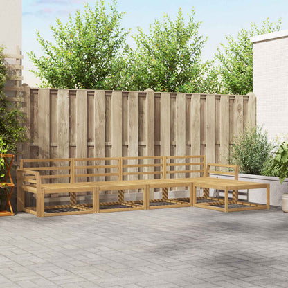 Outdoor Sofa Set 5 pcs White 333 x 162.5 x 73 cm
