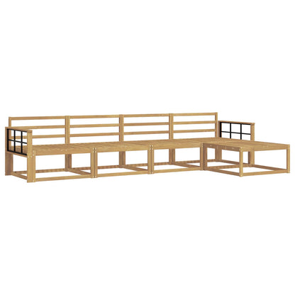 Outdoor Sofa Set 5 pcs White 329 x 162.5 x 73 cm