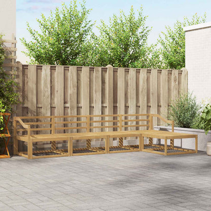 Outdoor Sofa Set 5 pcs White 325 x 162.5 x 73 cm