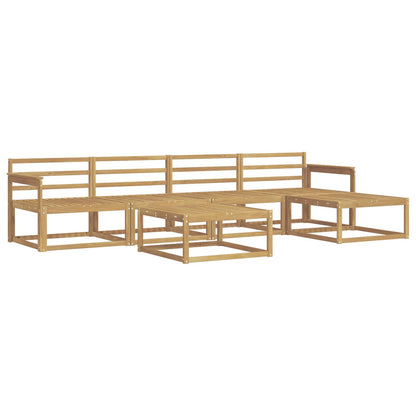 Outdoor Sofa Set 6 pcs White 79 x 79 x 37 cm Solid Acacia Wood