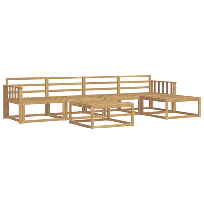 Outdoor Sofa Set 6 pcs White 79 x 79 x 37 cm Solid Acacia Wood