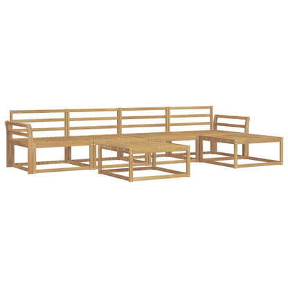 Outdoor Sofa Set 6 pcs White 79 x 79 x 37 cm Solid Acacia Wood