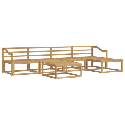 Outdoor Sofa Set 6 pcs White 79 x 79 x 37 cm Solid Acacia Wood