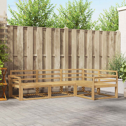 Outdoor Sofa Set 4 pcs White 250 x 170.5 x 73 cm