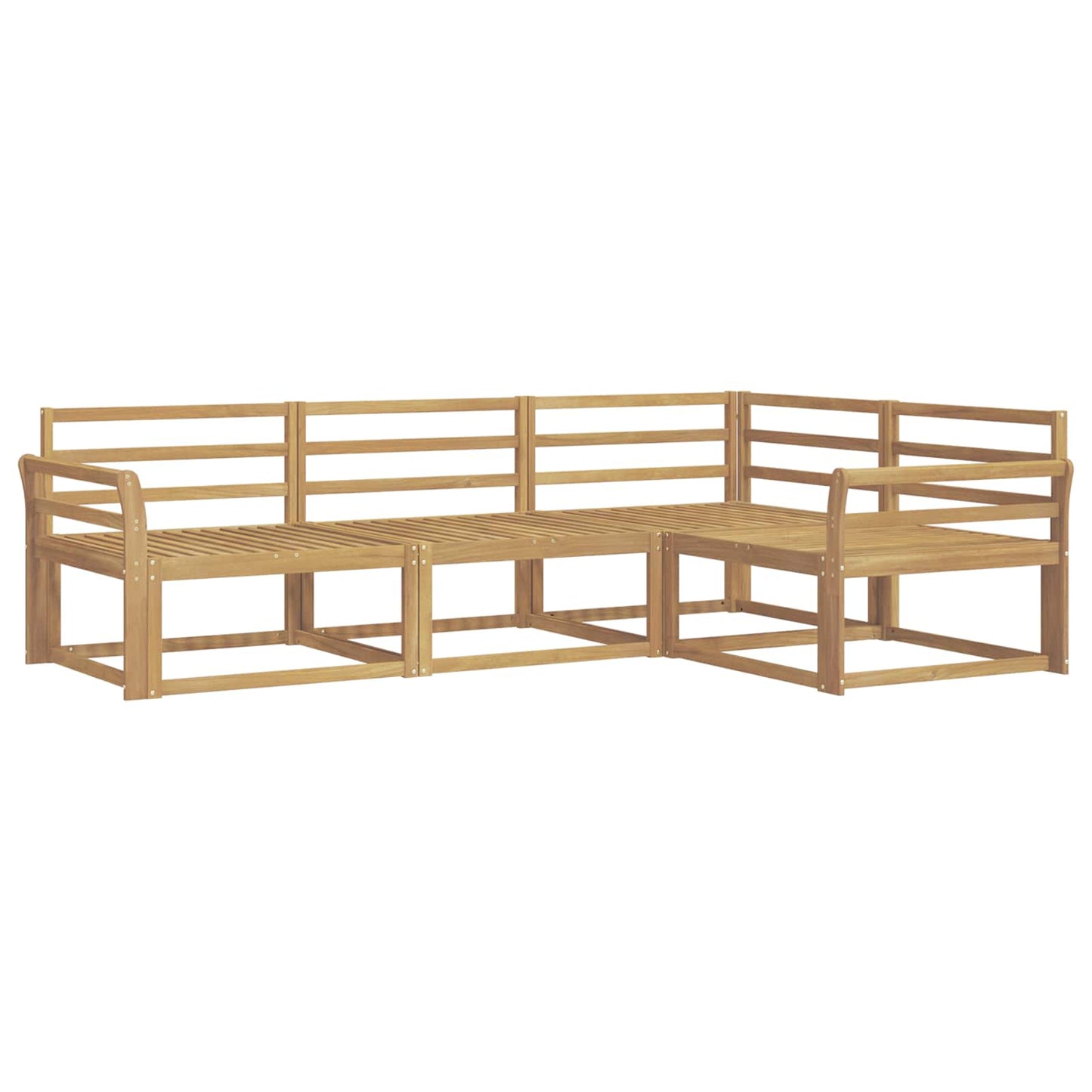 Outdoor Sofa Set 4 pcs White 250 x 170.5 x 73 cm