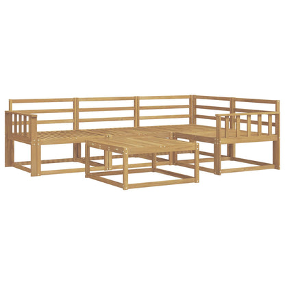 Outdoor Sofa Set 5 pcs White 79 x 79 x 37 cm Solid Acacia Wood