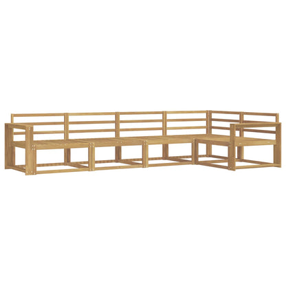 Outdoor Sofa Set 5 pcs White Solid Acacia Wood