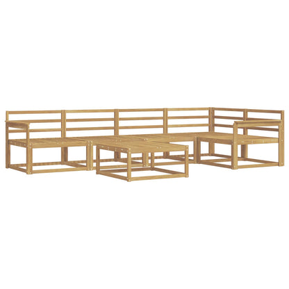 Outdoor Sofa Set 6 pcs White 79 x 79 x 37 cm Solid Acacia Wood