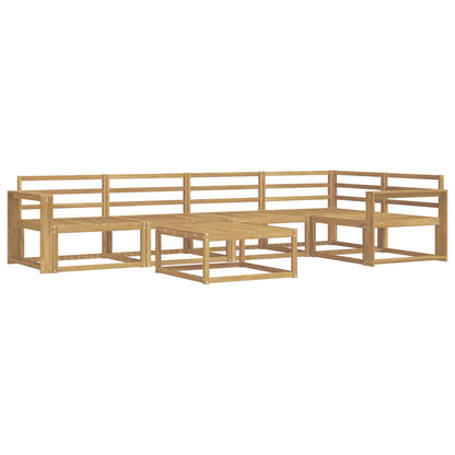 Outdoor Sofa Set 6 pcs White 79 x 79 x 37 cm Solid Acacia Wood