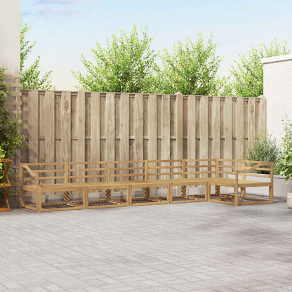 Outdoor Sofa Set 6 pcs White 404 x 166.5 x 73 cm