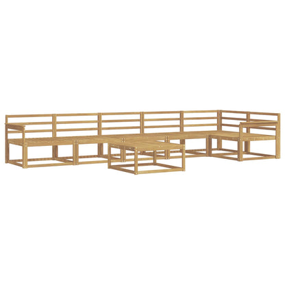 Outdoor Sofa Set 7 pcs White 79 x 79 x 37 cm Solid Acacia Wood