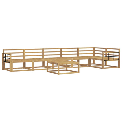 Outdoor Sofa Set 7 pcs White 79 x 79 x 37 cm Solid Acacia Wood