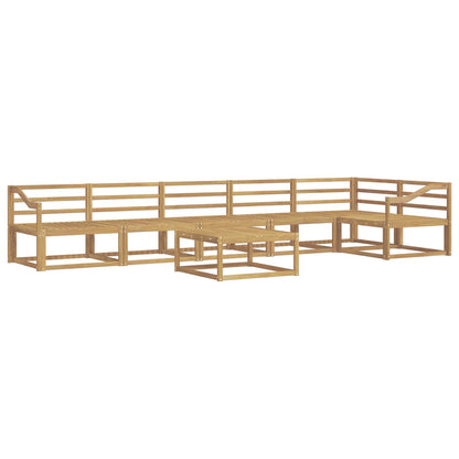 Outdoor Sofa Set 7 pcs White 79 x 79 x 37 cm Solid Acacia Wood