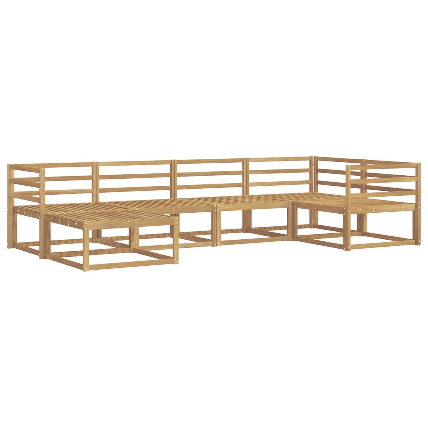 Outdoor Sofa Set 6 pcs White 325 x 166.5 x 73 cm