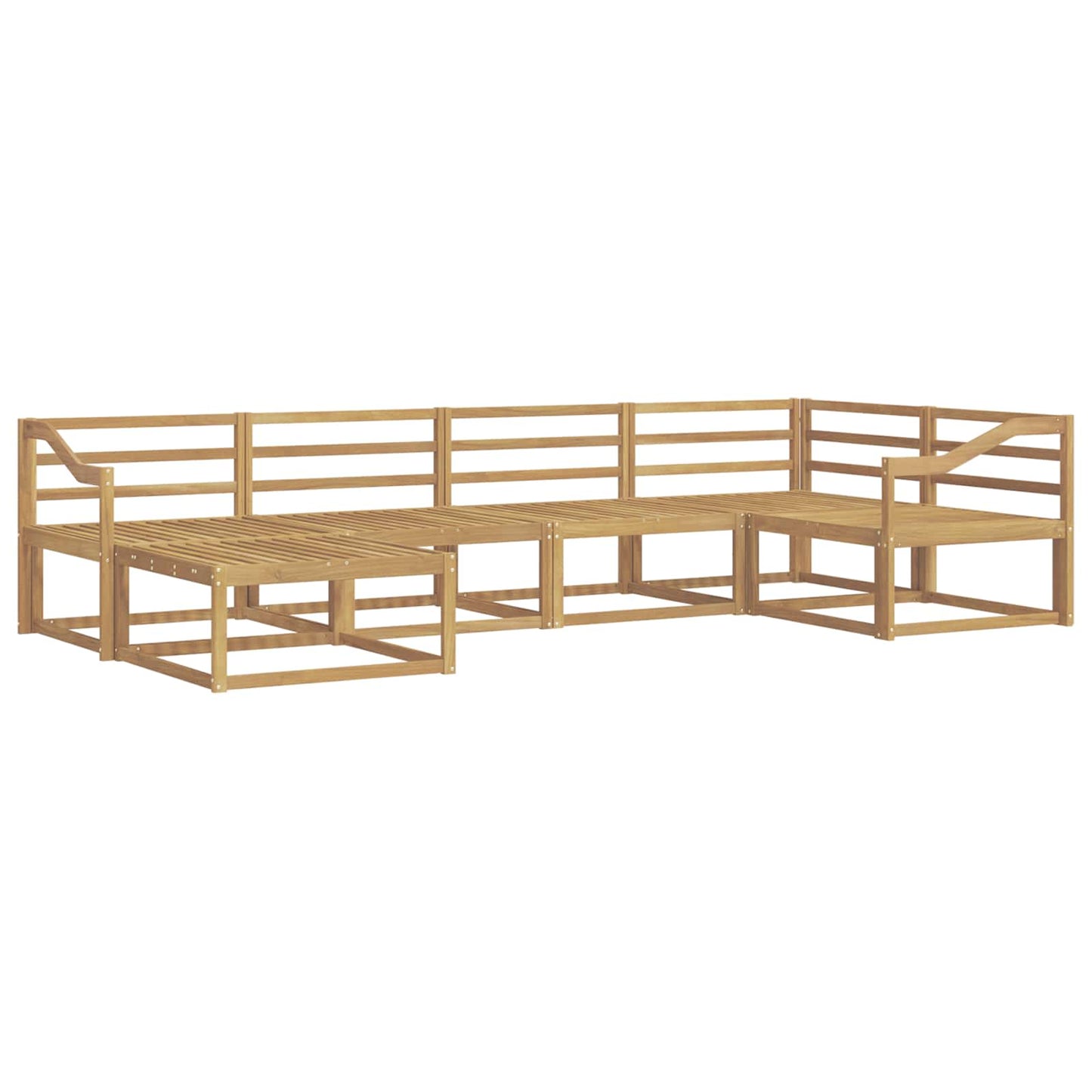 Outdoor Sofa Set 6 pcs White 325 x 166.5 x 73 cm