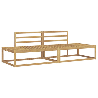 Outdoor Sofa Set White 230.5 x 83 x 73 cm Solid Acacia Wood