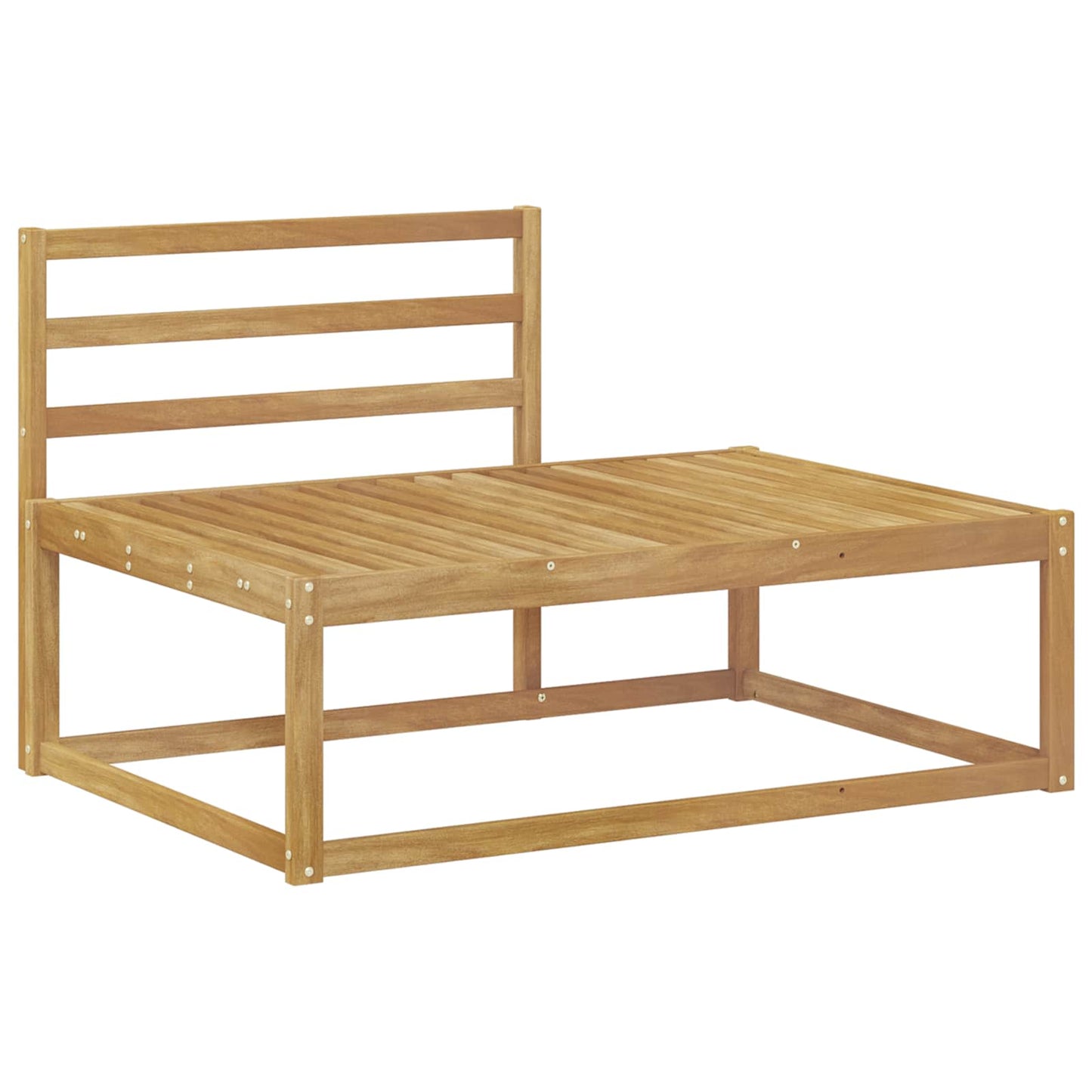 Outdoor Sofa Set White 230.5 x 83 x 73 cm Solid Acacia Wood
