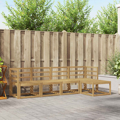 Outdoor Sofa Set 5 pcs White 245 x 122.5 x 73 cm