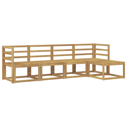 Outdoor Sofa Set 5 pcs White 245 x 122.5 x 73 cm