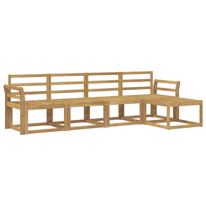 Outdoor Sofa Set 5 pcs White 253 x 122.5 x 73 cm