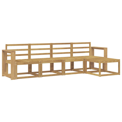 Outdoor Sofa Set 5 pcs White 257 x 122.5 x 73 cm