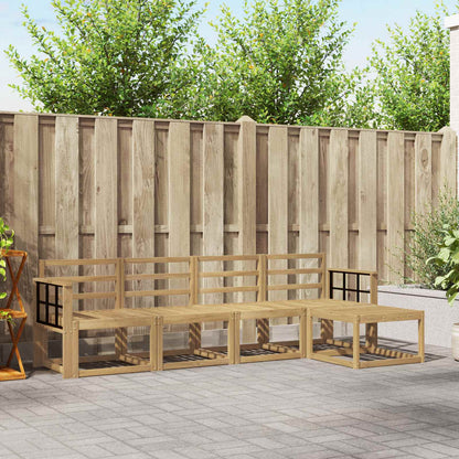 Outdoor Sofa Set 5 pcs White 249 x 122.5 x 73 cm