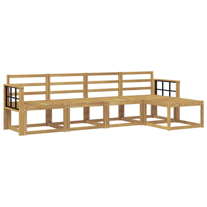 Outdoor Sofa Set 5 pcs White 249 x 122.5 x 73 cm