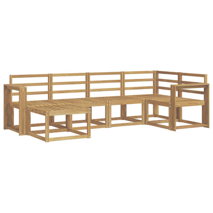 Outdoor Sofa Set 6 pcs White Solid Acacia Wood