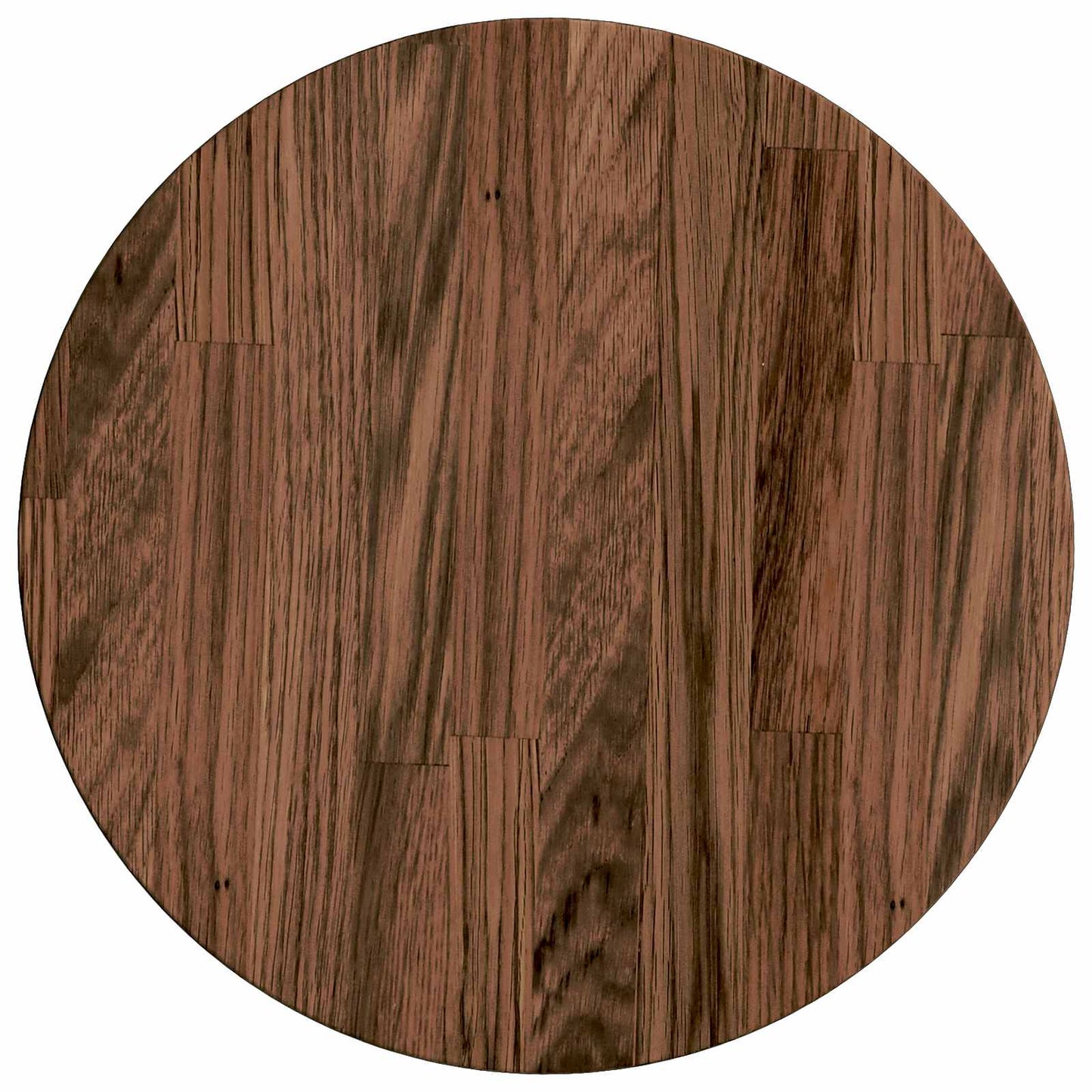 Table Top Light Brown Ø 30 x 2.5 cm Solid Oak Wood