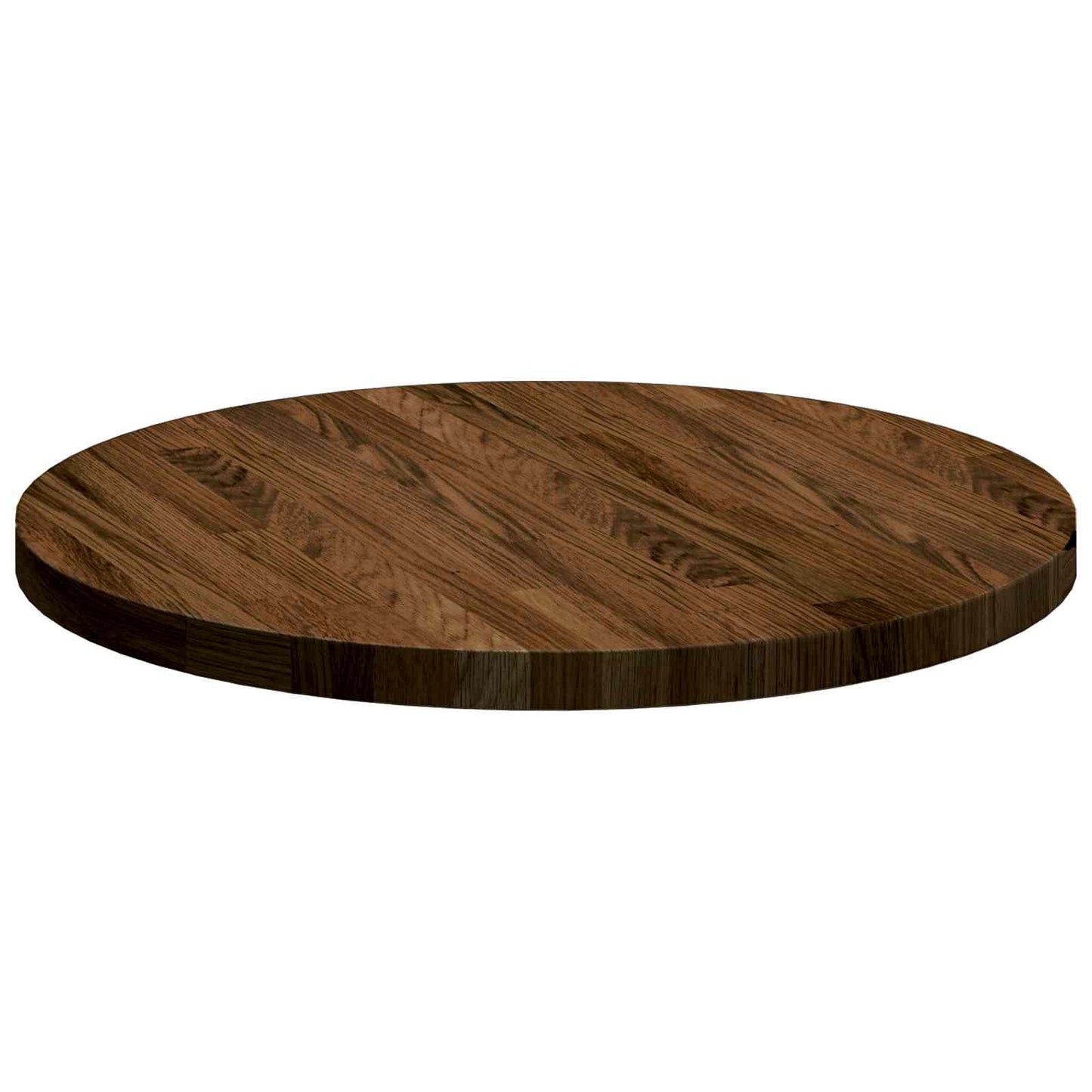 Table Top Light Brown Ø 50 x 2.5 cm Solid Oak Wood