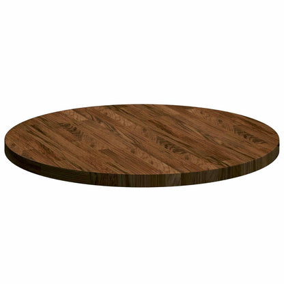 Table Top Light Brown Ø 60 x 2.5 cm Solid Oak Wood