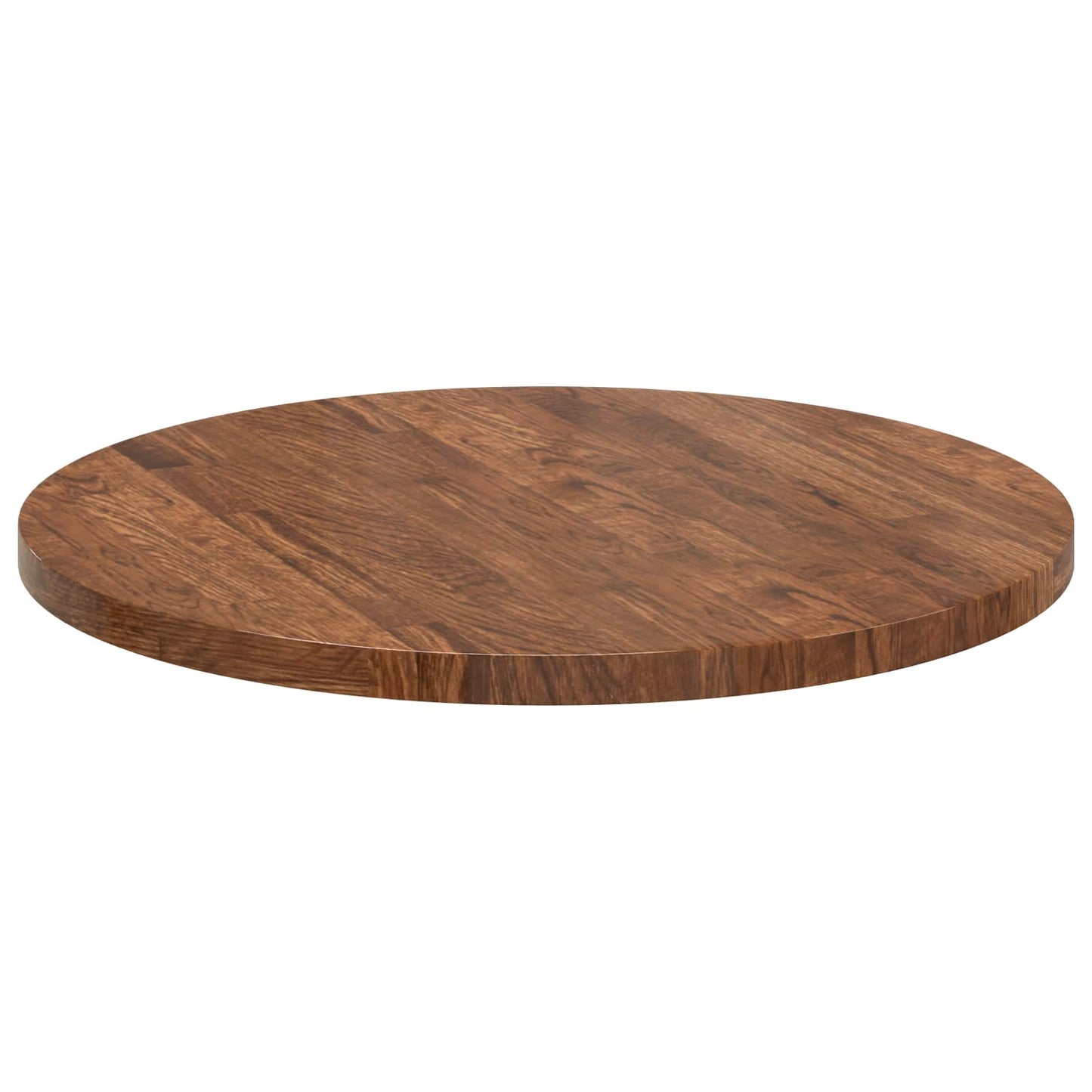 Table Top Light Brown Ø 60 x 2.5 cm Solid Oak Wood