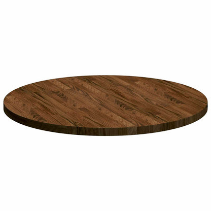 Table Top Light Brown Ø 70 x 2.5 cm Solid Oak Wood
