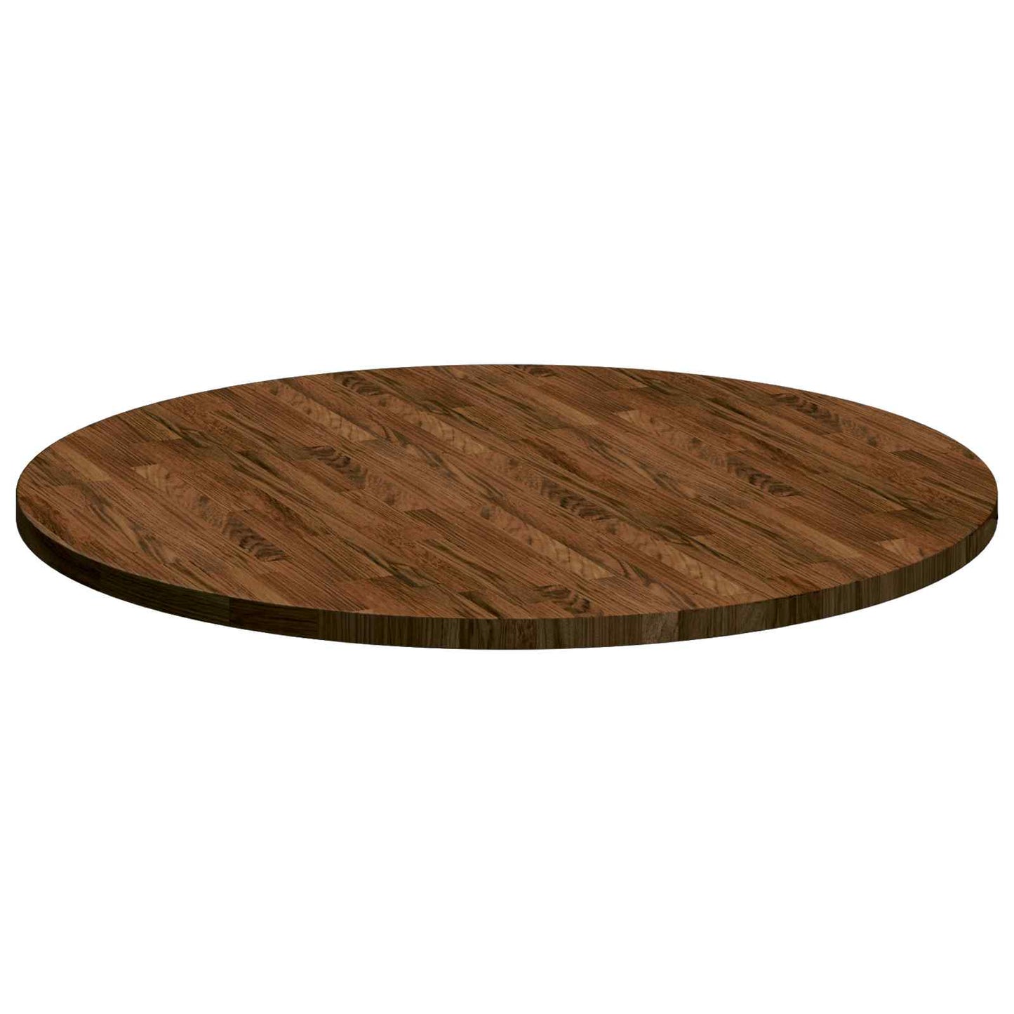 Table Top Light Brown Ø 90 x 2.5 cm Solid Oak Wood