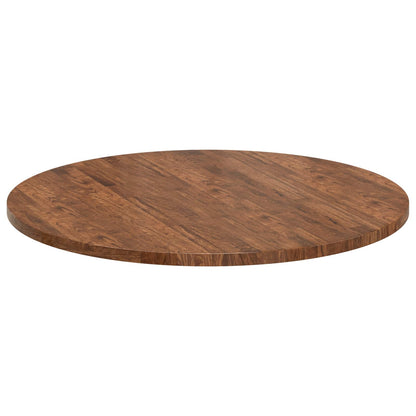 Table Top Light Brown Ø 90 x 2.5 cm Solid Oak Wood