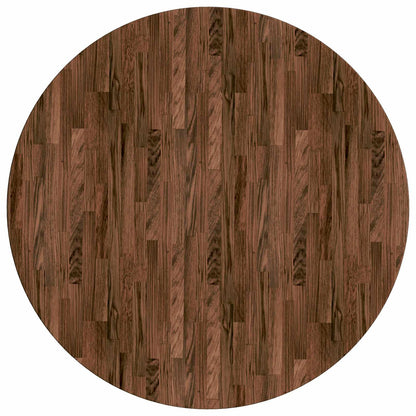 Table Top Light Brown Ø 90 x 2.5 cm Solid Oak Wood