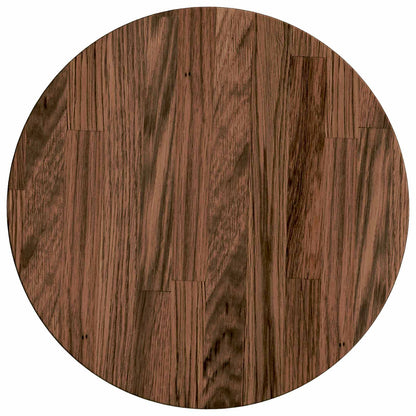 Table Top Dark Brown Ø 40 x 2.5 cm Solid Oak Wood