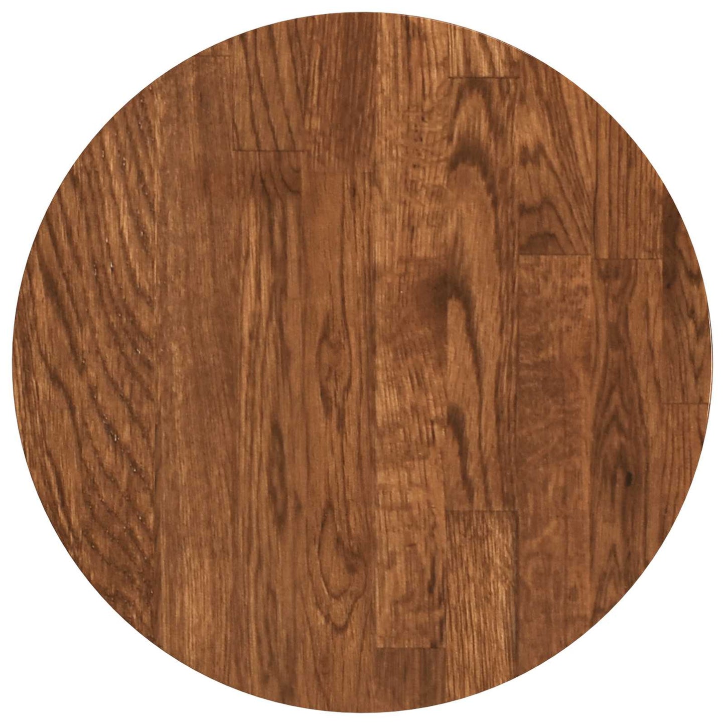 Table Top Light Brown Ø 30 x 4 cm Solid Oak Wood