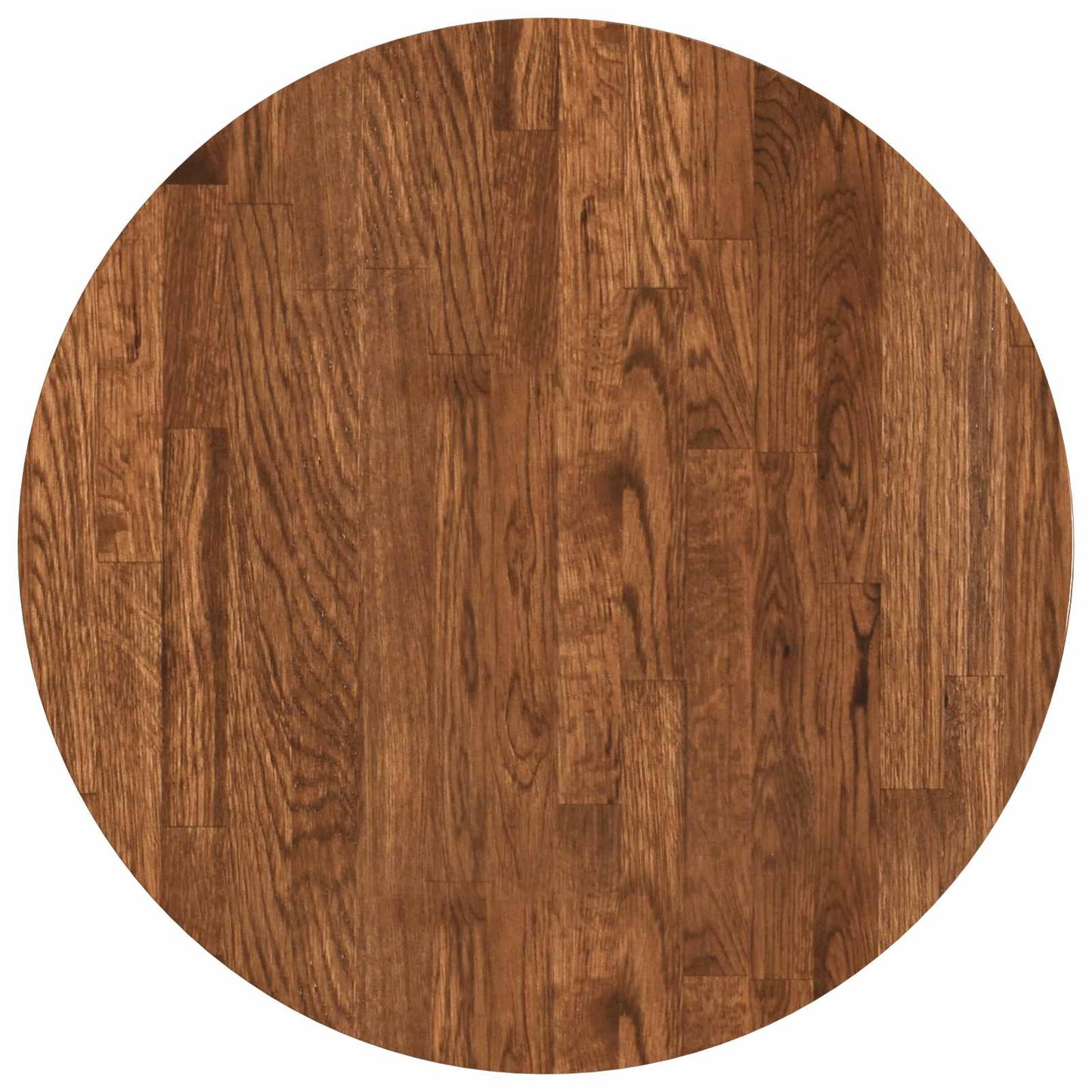 Table Top Light Brown Ø 50 x 4 cm Solid Oak Wood