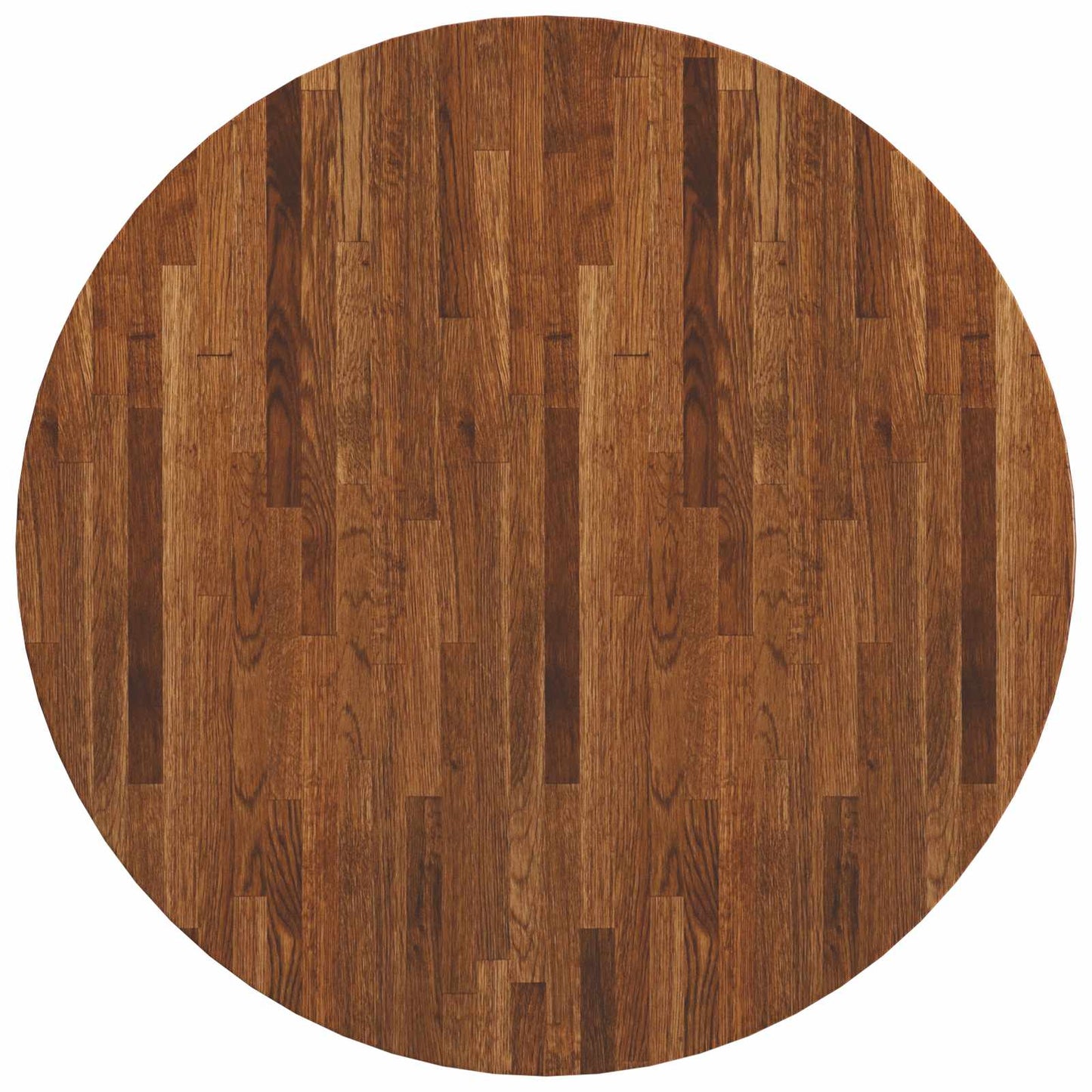 Table Top Light Brown Ø 80 x 4 cm Solid Oak Wood
