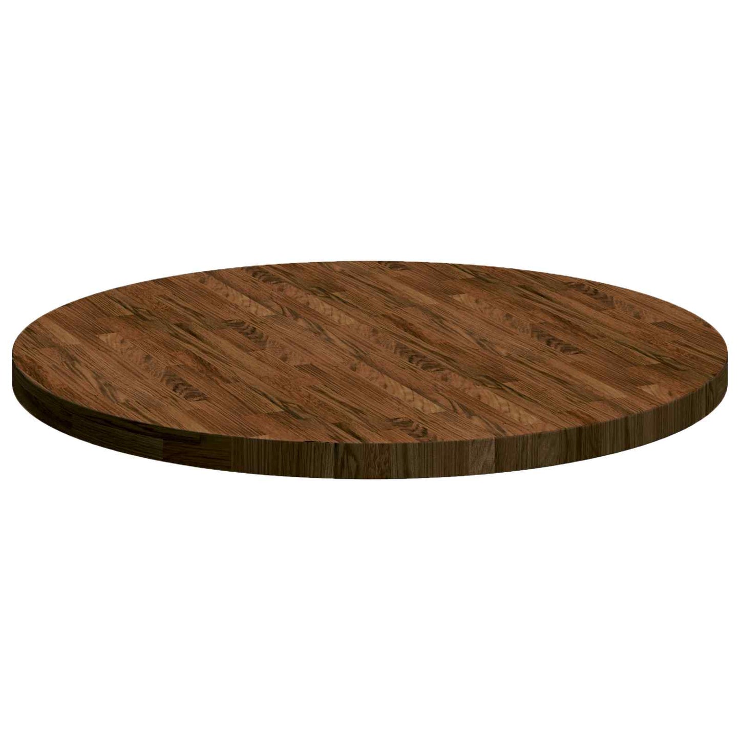 Table Top Light Brown Ø 90 x 4 cm Solid Oak Wood