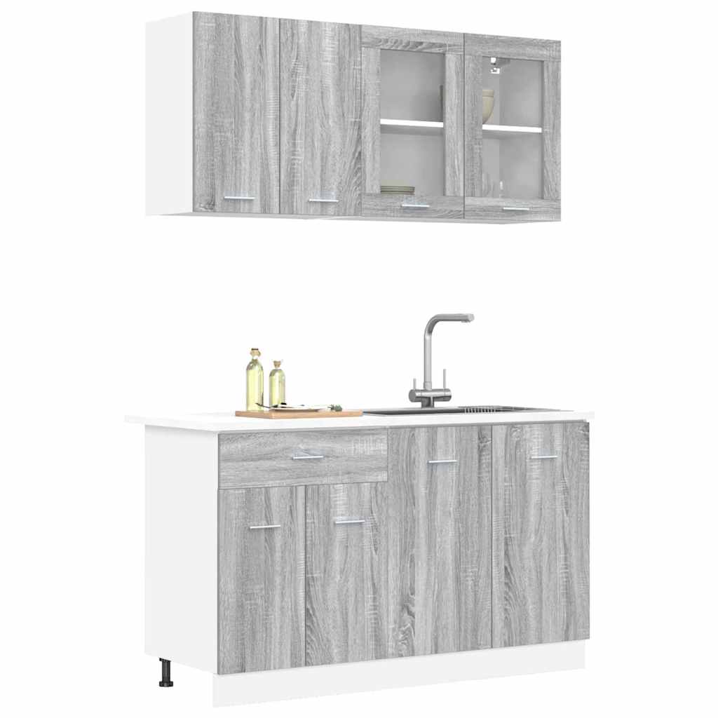 Kitchen Unit Lyon 4 pcs Grey sonoma Engineered Wood