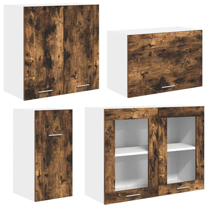 Kitchen Cabinet Set Lyon 8 pcs Smoked oak Engineered Wood