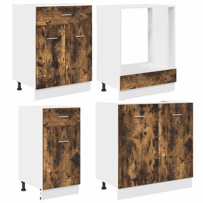 Kitchen Unit Lyon 8 pcs Smoked oak Engineered Wood